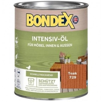 BONDEX - INTENSIVE OIL 750ml 729 TEAK - 597397 BONDEX - INTENSIVE OIL 750ml 729 TEAK - 597397
