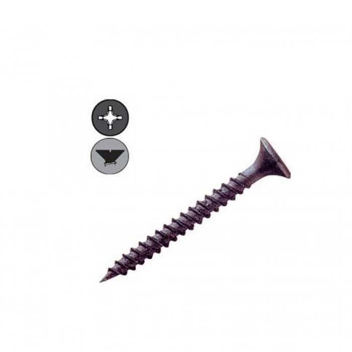 FISCO - PLASTERBOARD SCREWS BLACK - 3.5X35 - 1000PCS - 26182 FISCO - PLASTERBOARD SCREWS BLACK - 3.5X35 - 1000PCS - 26182