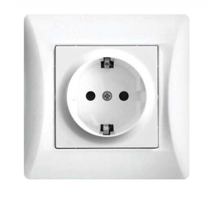 LINEME - WHITE SCHUKO SOCKET H-SERIES - 50-00113-1 LINEME - WHITE SCHUKO SOCKET H-SERIES - 50-00113-1