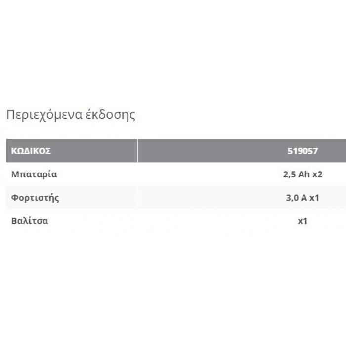 FLEX - PD 2G 18.0-EC LD/2.5 ΣΕΤ - ΚΡΟΥΣΤΙΚΟ ΔΡΑΠΑΝΟΚΑΤΣΑΒΙΔΟ -  519057 FLEX - PD 2G 18.0-EC LD/2.5 ΣΕΤ - ΚΡΟΥΣΤΙΚΟ ΔΡΑΠΑΝΟΚΑΤΣΑΒΙΔΟ -  519057