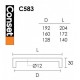 CONSET - FURNITURE HANDLES (160MM CENTERS) INOX - Φ12 - C583 CONSET - FURNITURE HANDLES (160MM CENTERS) INOX - Φ12 - C583