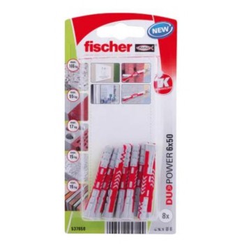 FISCHER - DUOPOWER 6Χ50 ΝΑΙΛΟΝ ΒΥΣΜΑ - 8 ΤΕΜΑΧΙΑ - 537650 FISCHER - DUOPOWER 6Χ50 ΝΑΙΛΟΝ ΒΥΣΜΑ - 8 ΤΕΜΑΧΙΑ - 537650