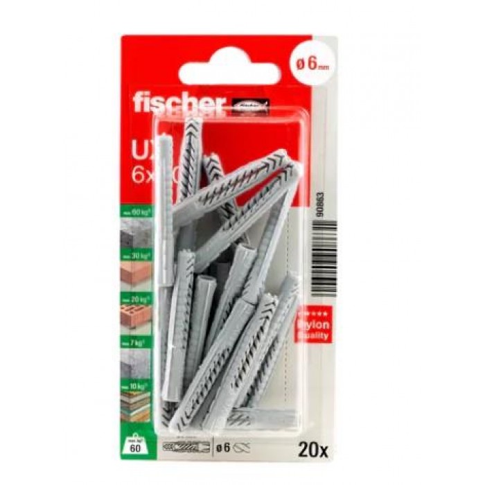 FISCHER - UX 6Χ50 ΝΑΙΛΟΝ ΒΥΣΜΑ - 20ΤΜΧ - 90863 FISCHER - UX 6Χ50 ΝΑΙΛΟΝ ΒΥΣΜΑ - 20ΤΜΧ - 90863