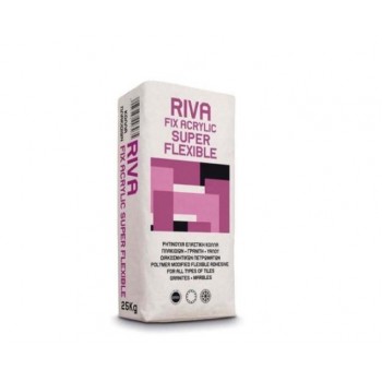 RIVA - SUPER FLEX - C2TES1 - FLEXIBLE RESIN TILE ADHESIVE - 0011791 RIVA - SUPER FLEX - C2TES1 - FLEXIBLE RESIN TILE ADHESIVE - 0011791