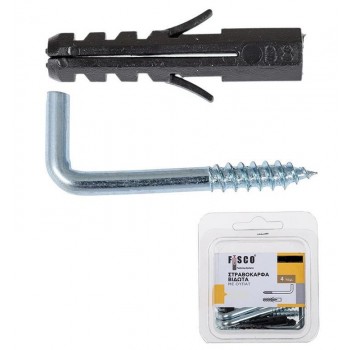 FISCO - ΣΤΡΑΒΟΚΑΡΦΑ ΜΕ ΟΥΠΑΤ NO8 ΣΕ BLISTER - 22X70 - 4+4ΤΕΜ - 100006 FISCO - ΣΤΡΑΒΟΚΑΡΦΑ ΜΕ ΟΥΠΑΤ NO8 ΣΕ BLISTER - 22X70 - 4+4ΤΕΜ - 100006