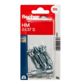 FISCHER - HM 6X37 S PLASTERBOARD METAL BRACKET WITH SCREW IN BLISTER - 90931 FISCHER - HM 6X37 S PLASTERBOARD METAL BRACKET WITH SCREW IN BLISTER - 90931