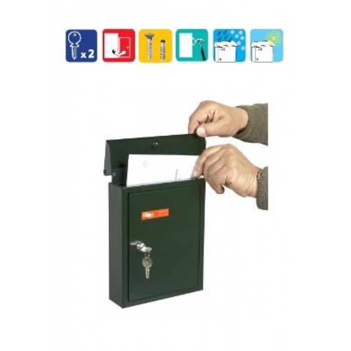 VIOMETAL - OUTDOOR MAILBOX - BLACK - 095-97 VIOMETAL - OUTDOOR MAILBOX - BLACK - 095-97