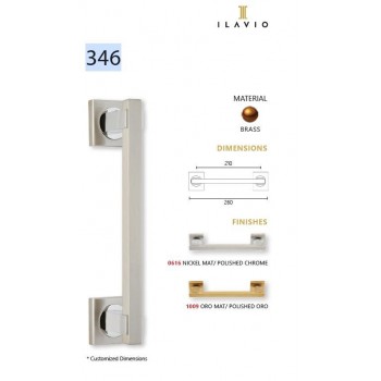 ZOGOMETAL ILAVIO - KNOB - No346 - ROSE MAT NICKEL CHROME PAIR - 08.346/05.15 ZOGOMETAL ILAVIO - KNOB - No346 - ROSE MAT NICKEL CHROME PAIR - 08.346/05.15
