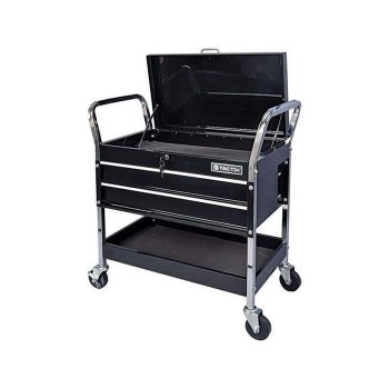 TACTIX Metal Tool (with 4 wheels 2 drawers and 1 shelf)-326084