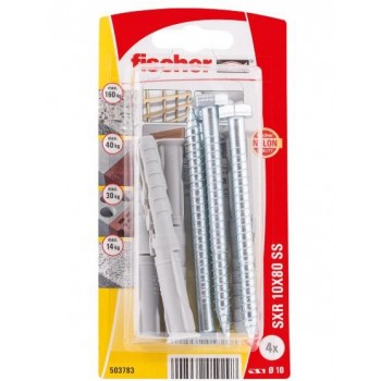 FISCHER - SXR 10X80 SS ΣΤΗΡΙΓΜΑ ΠΛΑΙΣΙΩΝ BLISTER - 4X TEMAXIA - 503783 FISCHER - SXR 10X80 SS ΣΤΗΡΙΓΜΑ ΠΛΑΙΣΙΩΝ BLISTER - 4X TEMAXIA - 503783