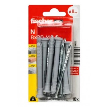 FISCHER - Ν8Χ80/40S ΚΑΡΦΩΤΟ ΒΥΣΜΑ - 10ΤΜΧ - 84335 FISCHER - Ν8Χ80/40S ΚΑΡΦΩΤΟ ΒΥΣΜΑ - 10ΤΜΧ - 84335