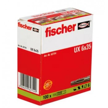 FISCHER - ΑΓΚΥΡΙΟ UX 6X35 - 100ΤΕΜ. - 62754 FISCHER - ΑΓΚΥΡΙΟ UX 6X35 - 100ΤΕΜ. - 62754