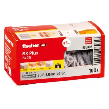 FISCHER - SX PLUS 5X25 ΒΥΣΜΑ - 568005 FISCHER - SX PLUS 5X25 ΒΥΣΜΑ - 568005