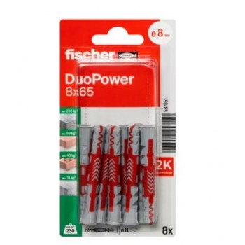 FISCHER - DUOPOWER 8X65 ΝΑΙΛΟΝ ΒΥΣΜΑ ΣΕ BLISTER - 8ΤΜΧ - 537651 FISCHER - DUOPOWER 8X65 ΝΑΙΛΟΝ ΒΥΣΜΑ ΣΕ BLISTER - 8ΤΜΧ - 537651