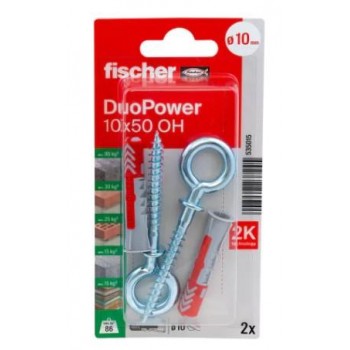 FISCHER - DUOPOWER 10X50 OH ΝΑΙΛΟΝ ΒΥΣΜΑ ΜΕ ΚΡΙΚΟ ΣΕ BLISTER - 2ΤΜΧ - 535015 FISCHER - DUOPOWER 10X50 OH ΝΑΙΛΟΝ ΒΥΣΜΑ ΜΕ ΚΡΙΚΟ ΣΕ BLISTER - 2ΤΜΧ - 535015