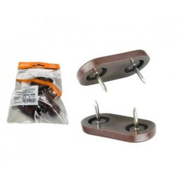 SCIVOLI - ΠΑΤΙΝΙΑ ΠΛΑΣΤΙΚΑ + 2 ΚΑΡΦ.ΚΑΦΕ 18Χ44mm - 8ΤΕΜ. - 35524