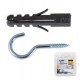 FISCO - LAG SCREWS WITH PLATE (5) - NO. 18X60 - 4 PIECES - 100001 FISCO - LAG SCREWS WITH PLATE (5) - NO. 18X60 - 4 PIECES - 100001