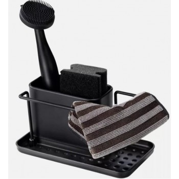 WENKO - SINK ORGANIZER ORIO BLACK BQ - 550781121 WENKO - SINK ORGANIZER ORIO BLACK BQ - 550781121