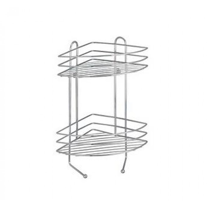 WENKO 2-LEVEL CORNER SHELF CHROME - 154981121 WENKO 2-LEVEL CORNER SHELF CHROME - 154981121