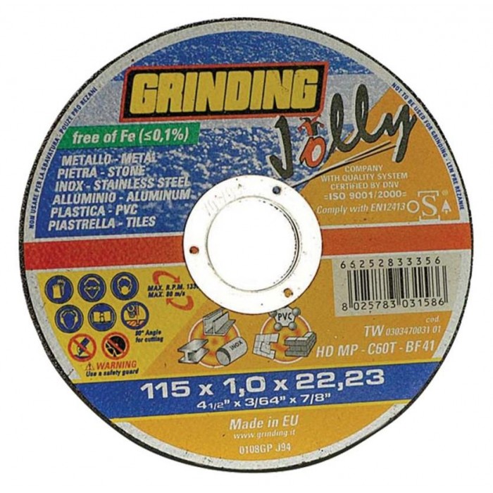 MULTI JOLLY GRINDING - ΔΙΣΚΟΣ ΚΟΠΗΣ 125Χ1 - 5500412510 MULTI JOLLY GRINDING - ΔΙΣΚΟΣ ΚΟΠΗΣ 125Χ1 - 5500412510