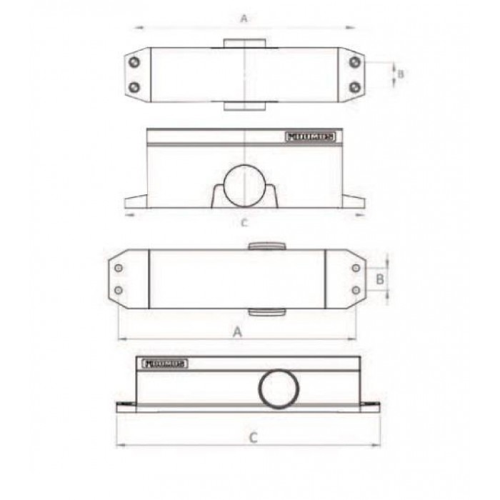 DOMUS - DOOR HINGE - DC2 - WHITE - 5120L DOMUS - DOOR HINGE - DC2 - WHITE - 5120L