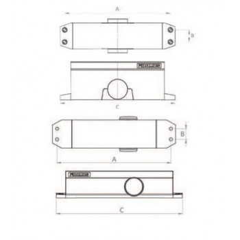 DOMUS - DOOR HINGE - DC2 - SILVER - 5120Z DOMUS - DOOR HINGE - DC2 - SILVER - 5120Z