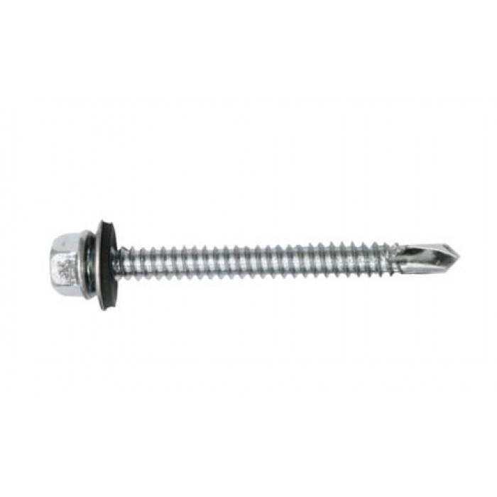 FF GROUP - HEXAGON DRILL GALVANIZED WITH WASHER - 6.3X120 - 20 PCS. - 25936 FF GROUP - HEXAGON DRILL GALVANIZED WITH WASHER - 6.3X120 - 20 PCS. - 25936