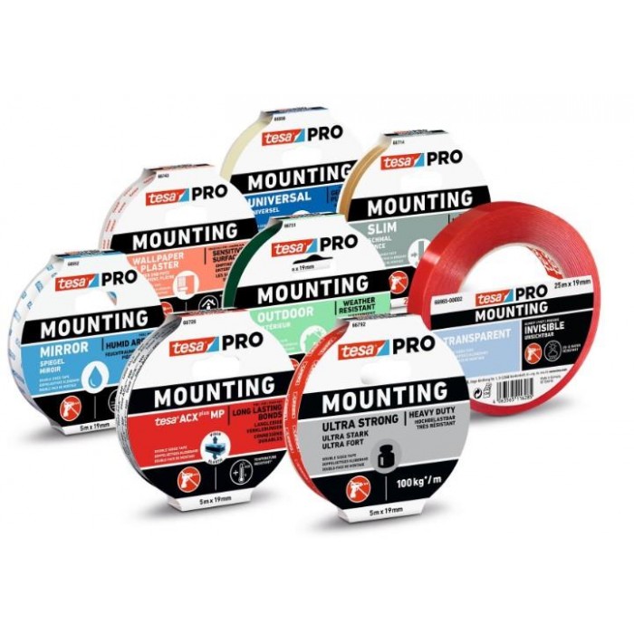 TESA - DOUBLE SIDED TAPE FOR PLASTER & WALLPAPER 1.5mX19mm - 66743 TESA - DOUBLE SIDED TAPE FOR PLASTER & WALLPAPER 1.5mX19mm - 66743