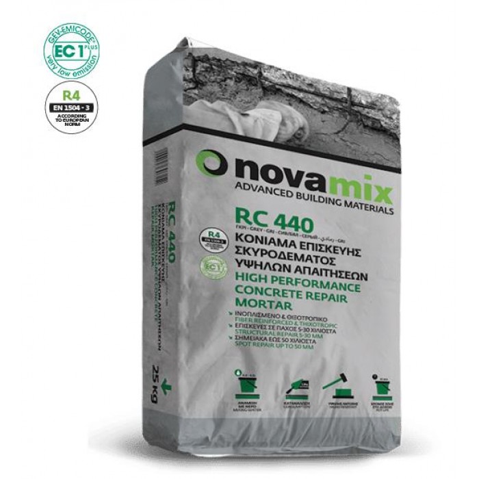 NOVAMIX - RC440 - 25kg - GREY - 08278 NOVAMIX - RC440 - 25kg - GREY - 08278