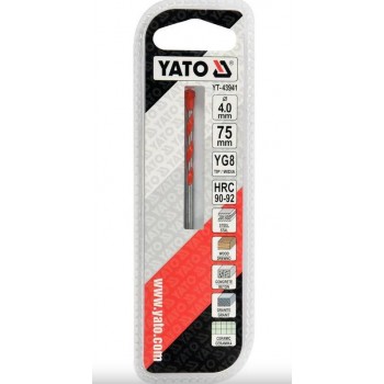 YATO - UNIVERSAL DRILL 6X100mm - YT-43943 YATO - UNIVERSAL DRILL 6X100mm - YT-43943
