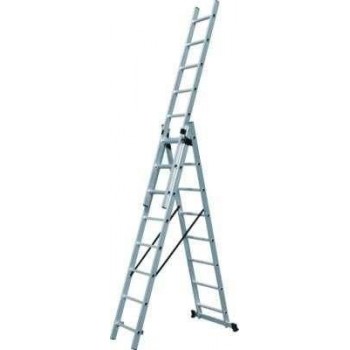 BULLE SSS9 ALUMINIUM LADDER TRIPLE EXPANDED WITH 27 STOOLS - 631121