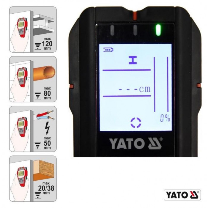 YATO YT-73138 - 4 IN 1 CABLE DETECTOR - 20173138 YATO YT-73138 - 4 IN 1 CABLE DETECTOR - 20173138