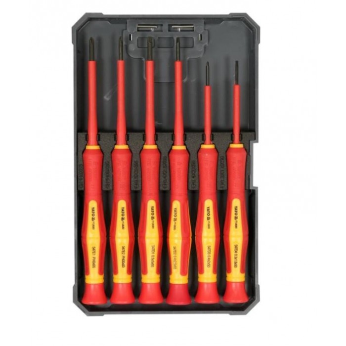 YATO YT-28283 - ELECTRONIC SCREWDRIVERS SET 6PCS 1000V - 20028283 YATO YT-28283 - ELECTRONIC SCREWDRIVERS SET 6PCS 1000V - 20028283