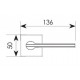 ZOGOMETAL - KNOB 2116 PAIR OF ROSE MAT NICKEL - 08.2116.04BB.0006 ZOGOMETAL - KNOB 2116 PAIR OF ROSE MAT NICKEL - 08.2116.04BB.0006