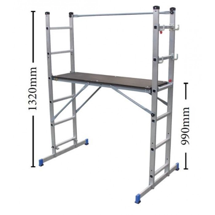 BULLE - MINI SCAFFOLDING-ALUMINUM LADDER 2X6 - 631168 BULLE - MINI SCAFFOLDING-ALUMINUM LADDER 2X6 - 631168