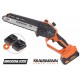 Krausmann Κλαδευτικό Αλυσοπρίονο Μπαταρίας 2x2Ah Brushless 21V 0.775kg με Λάμα 20cm