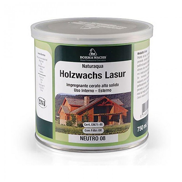 BORMA Naturaqua Holzwachs Lasur 50 Λευκό - 020006 750ml BORMA Naturaqua Holzwachs Lasur 50 Λευκό - 020006 750ml