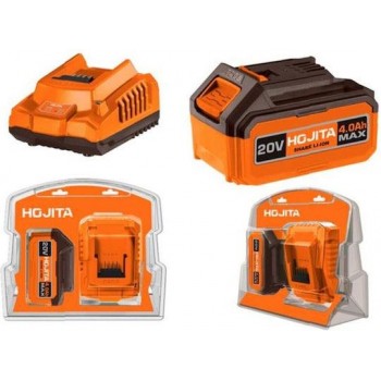 HOJITA ΣΕΤ ΜΠΑΤΑΡΙΑΣ 20V 1Χ4ΑΗ & ΦΟΡΤΙΣΤΗΣ 2A 601001.0011 HOJITA ΣΕΤ ΜΠΑΤΑΡΙΑΣ 20V 1Χ4ΑΗ & ΦΟΡΤΙΣΤΗΣ 2A 601001.0011