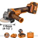 Hojita HJLAPM31 Brushless Γωνιακός Τροχός Μπαταρίας 20V Li-Ion 115mm Με Μπαταρία 4.0Ah & Βαλίτσα Hojita HJLAPM31 Brushless Γωνιακός Τροχός Μπαταρίας 20V Li-Ion 115mm Με Μπαταρία 4.0Ah & Βαλίτσα