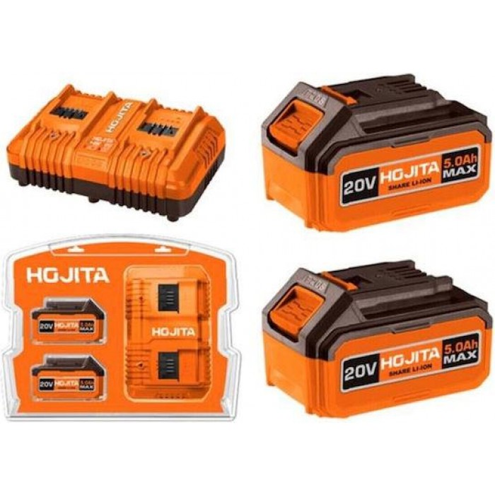 HOJITA ΣΕΤ ΜΠΑΤΑΡΙΑΣ 2Χ5ΑΗ 20V - 601001.0012 HOJITA ΣΕΤ ΜΠΑΤΑΡΙΑΣ 2Χ5ΑΗ 20V - 601001.0012