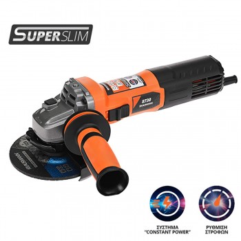 KRAUSMANN 8730 ΓΩΝΙΚΑΚΟΣ ΤΡΟΧΟΣ ΡΥΘΜ. SLIM BODY 125mm / 1020W - 73977 KRAUSMANN 8730 ΓΩΝΙΚΑΚΟΣ ΤΡΟΧΟΣ ΡΥΘΜ. SLIM BODY 125mm / 1020W - 73977