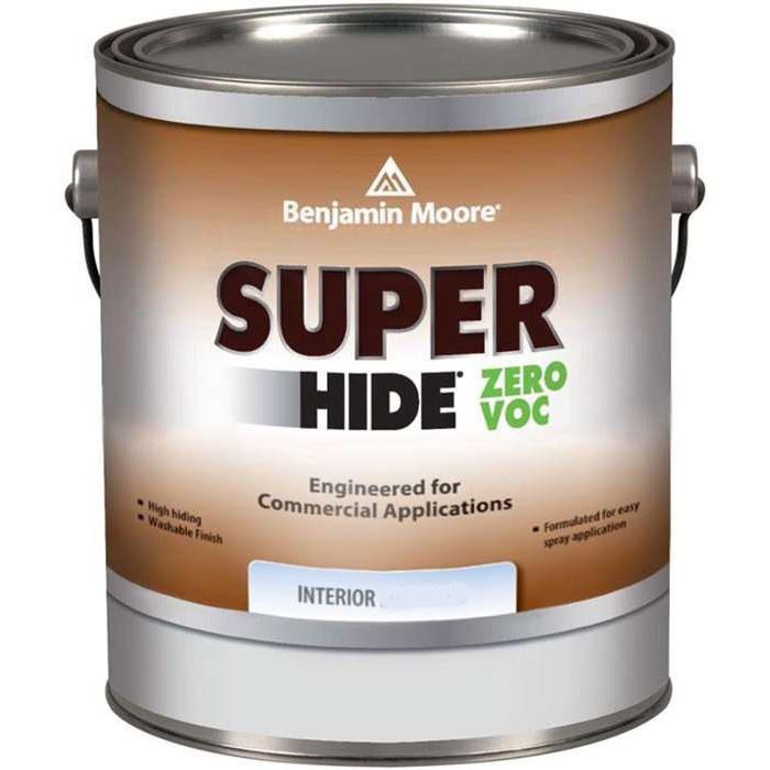 Benjamin Moore - Super Hide Zero VOC Interior Paint Flat White Gallon (3,785lt) - 770103.0000