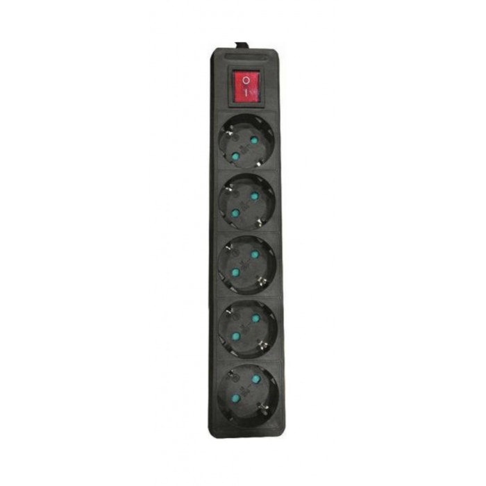 Eurolamp - 5-seater Multi-seater with Switch and Cable 1.5m Black - 147-62263 Eurolamp - 5-seater Multi-seater with Switch and Cable 1.5m Black - 147-62263