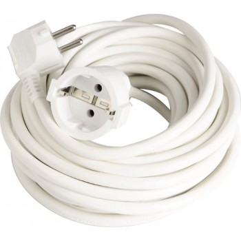 Eurolamp - Ballad Extension of Cable with Length 5m Cross-section 3x1.5mm² White - 147-13019