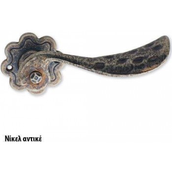SET Knobs for Door ZOGOMETAL Rustic series 136 Nickel Antique