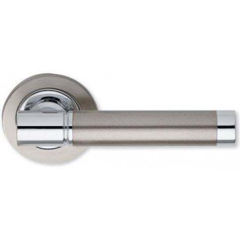 SET knob for door handle with rosette series 161 nickel matte/Chrome