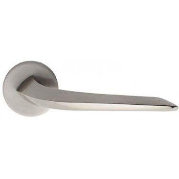 SET knob for door handle with rosette series 340 in nickel matt-nickel