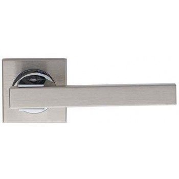 SET knob for door handle with rosette series 346 in nickel Matt-Chrome