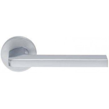 SET knob for door handle with Rosette series 350 in Matte chrome