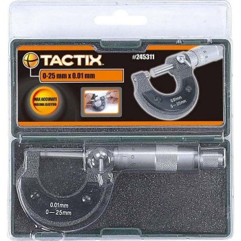 TACTIX - Μικρόμετρο σε Πλαστική Θήκη
